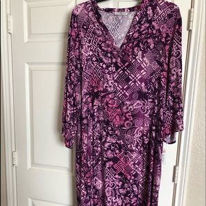Natori Purple Print Caftan (new)